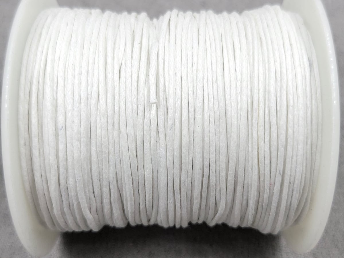 Шнур бавовняний 1 мм 100 ярдов білий