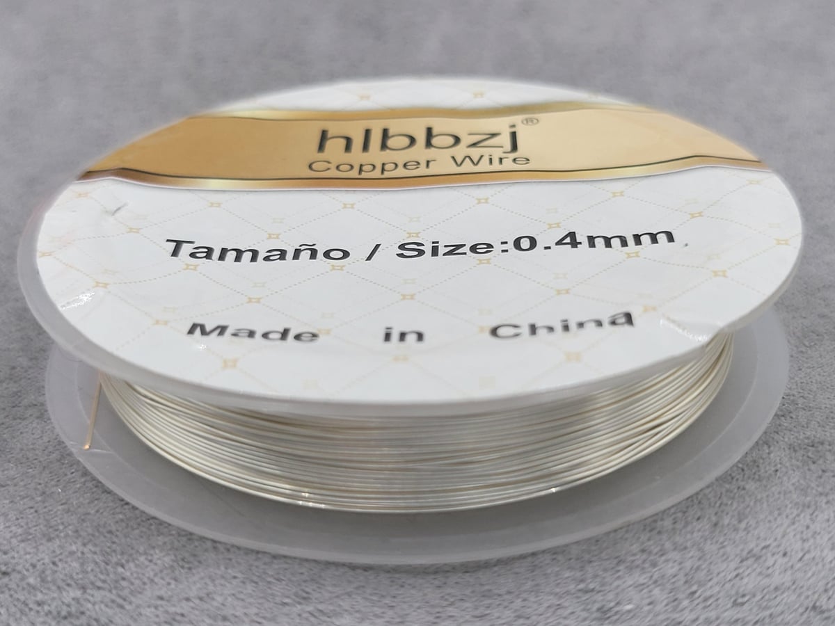 Дріт 0,4 колір срібло 1 штук (не міняє колір)