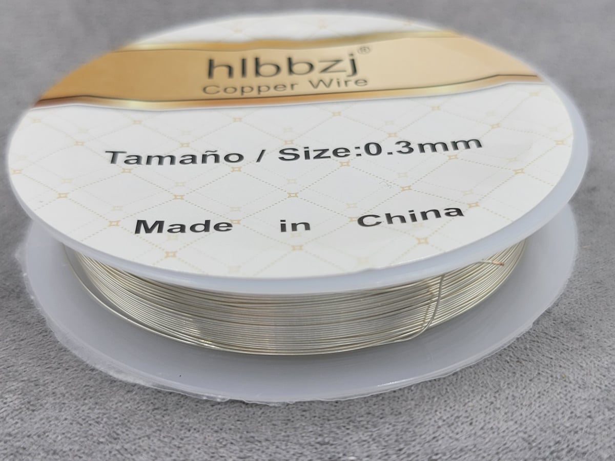 Дріт 0,3 колір срібло 1 штук (не міняє колір)