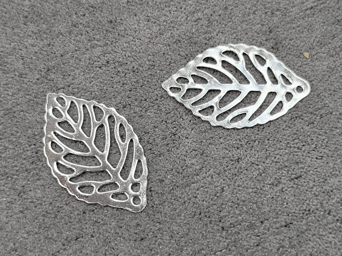 Коннектор 12*20 мм 100 шт цвет серебро