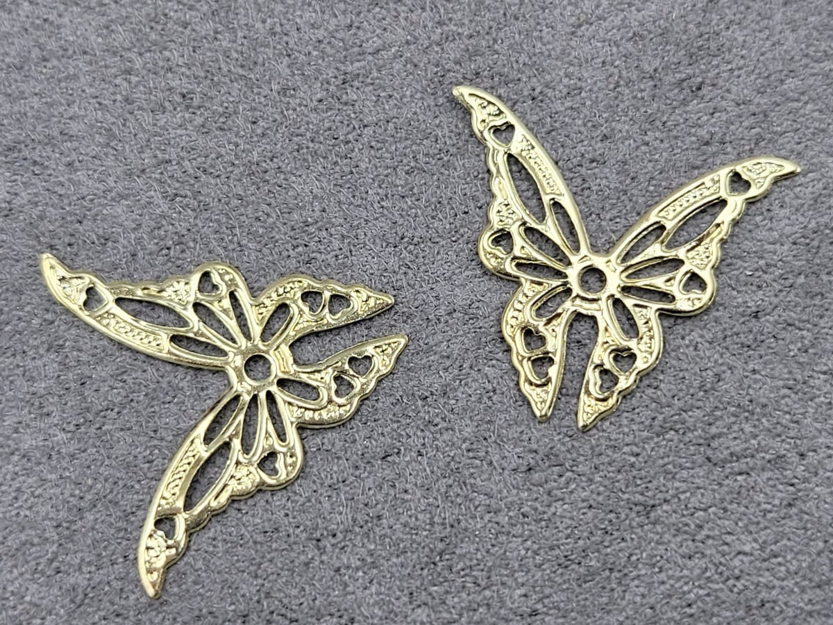 Коннектор 16*20 мм 50 шт цвет светлое лимонное золото