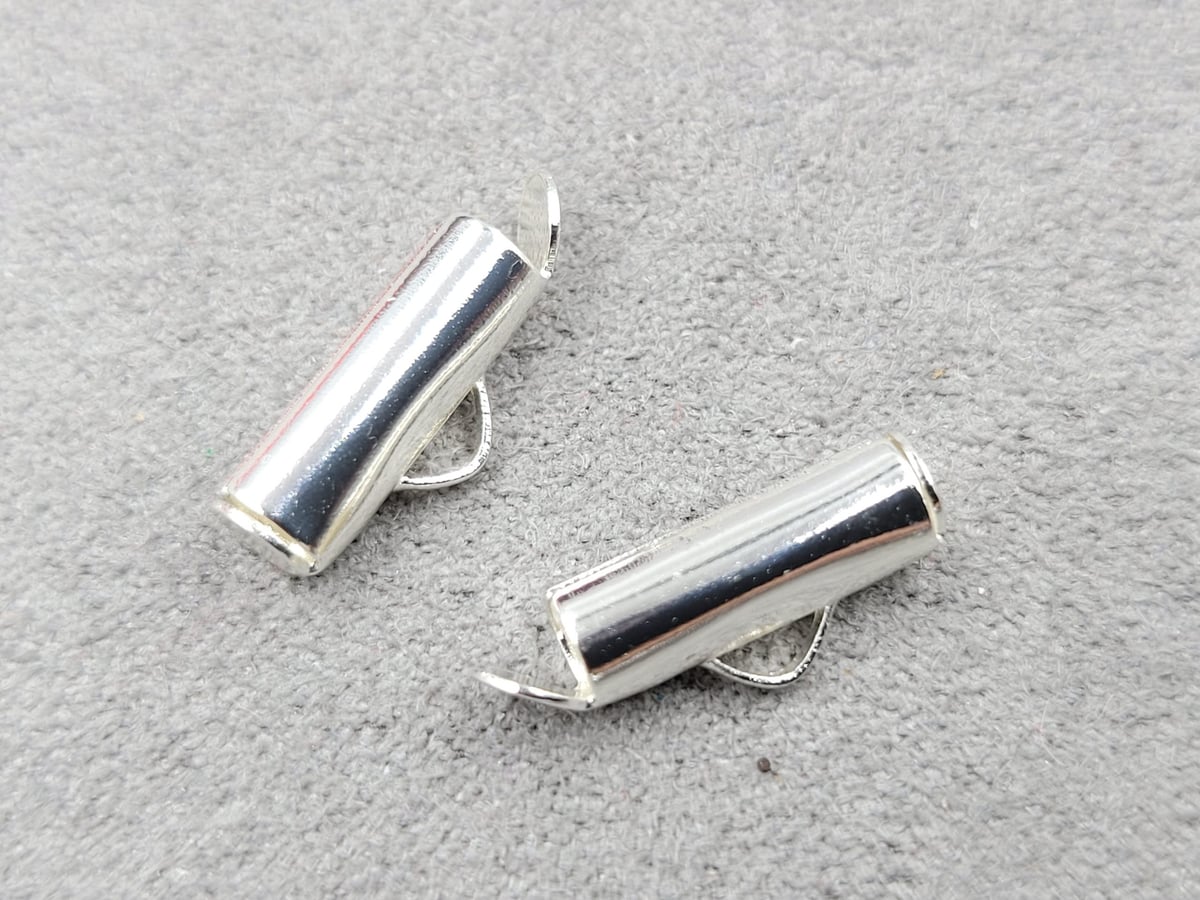 Слайдер 4*13 мм колір срібло ( гипоалергений сплав)