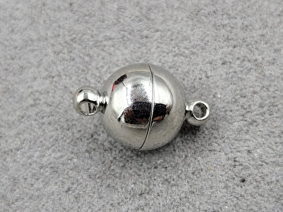 Замок магнітний 10 мм колір сталь