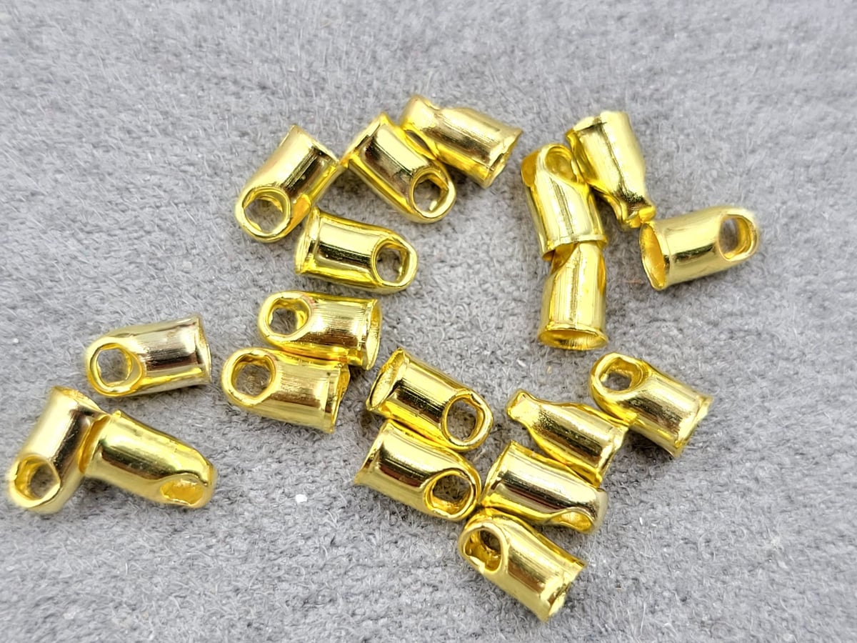 Зажим на леску 2,4 мм 15 гр колір лимонне золото