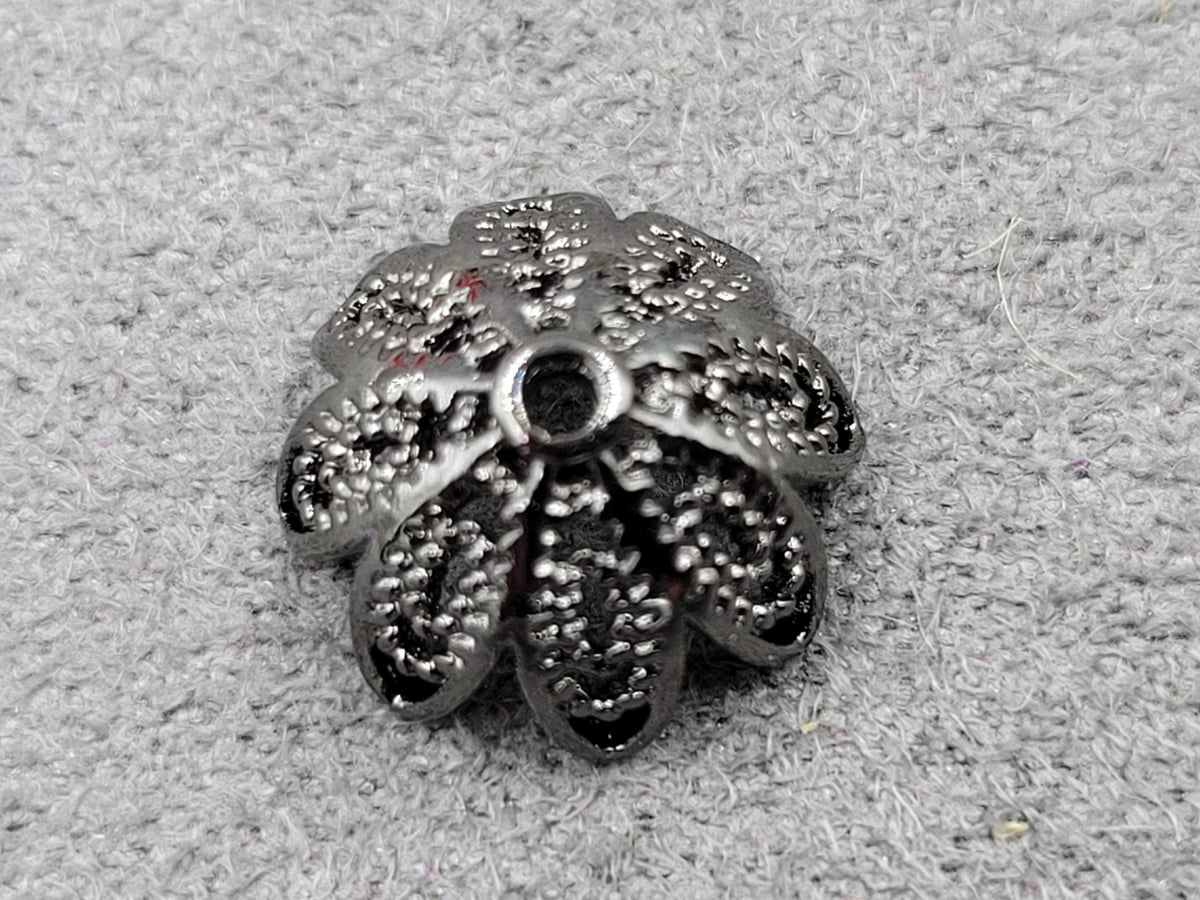 Обіймач 10,7 мм колір чорний гіпоалергений сплав