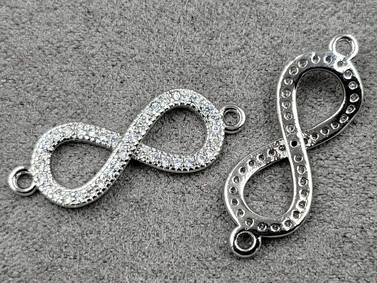 Коннектор 9*26 мм колір срібло (гипоалергений сплав)