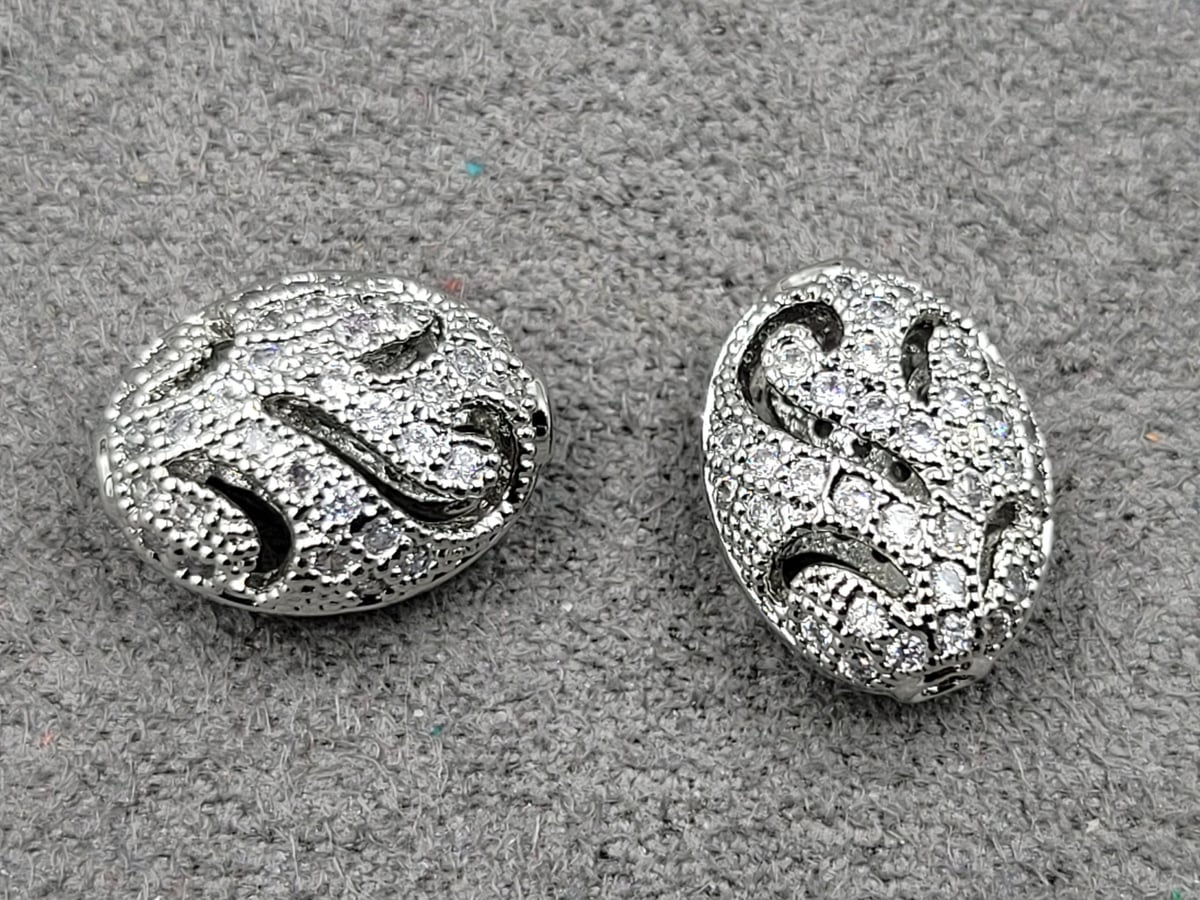 Бусина 12*9 мм (гіпоалергений сплав)