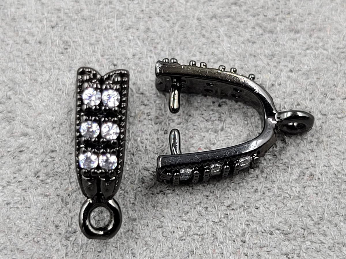 Держатель 3,7*12,3 мм (гіпоалергений сплав)