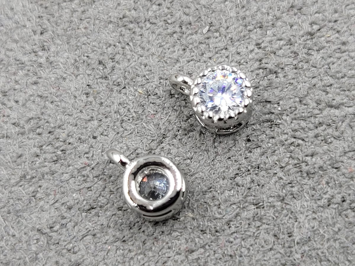 Підвіска 4 мм родій (гіпоалергений сплав)