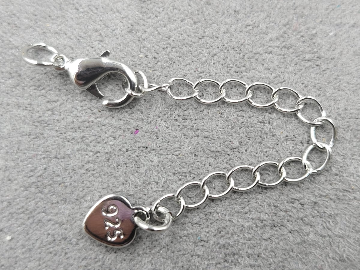 Замок 10 мм колір сталь з підвіскою плоске серце (гіпоалергений сплав)