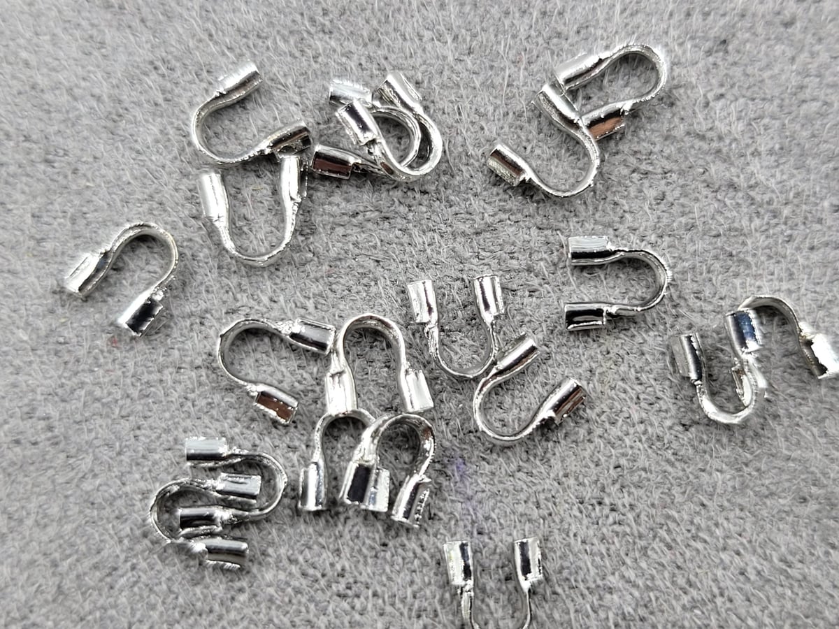 Протектори 20 шт колір сталь гіпоалергений сплав