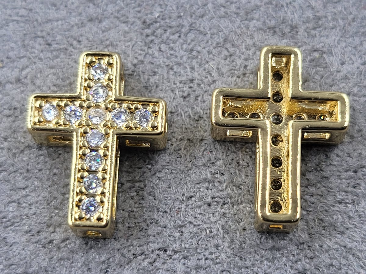 Бусина 10*13 мм лимоне золото (гіпоалергений сплав)