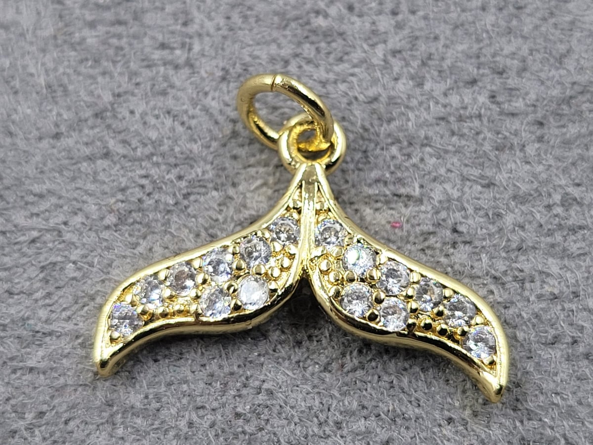 Підвіска 13*18 мм колір лимонне золото (гіпоалергений сплав)