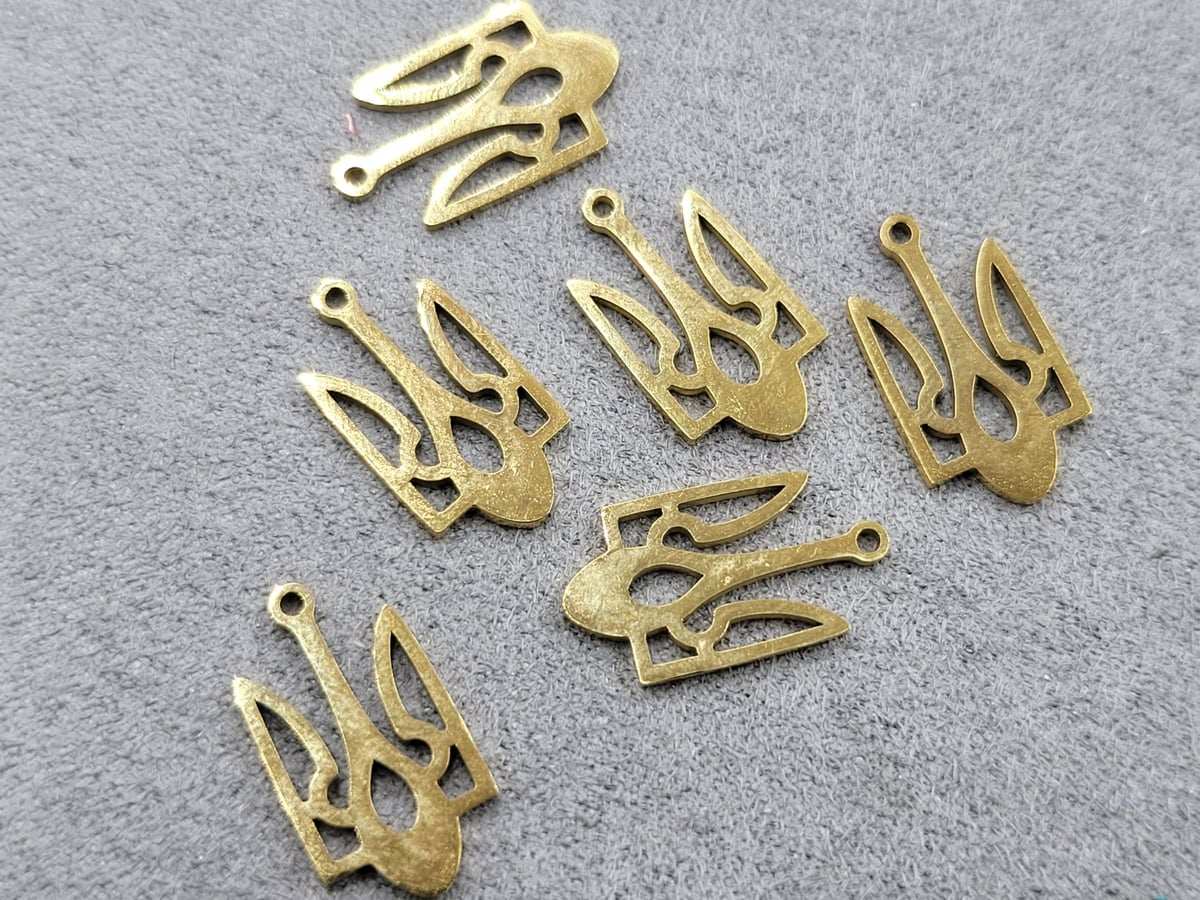 Підвіска 10 шт 10*18 мм нержавіюча сталь з лимоним покриттям