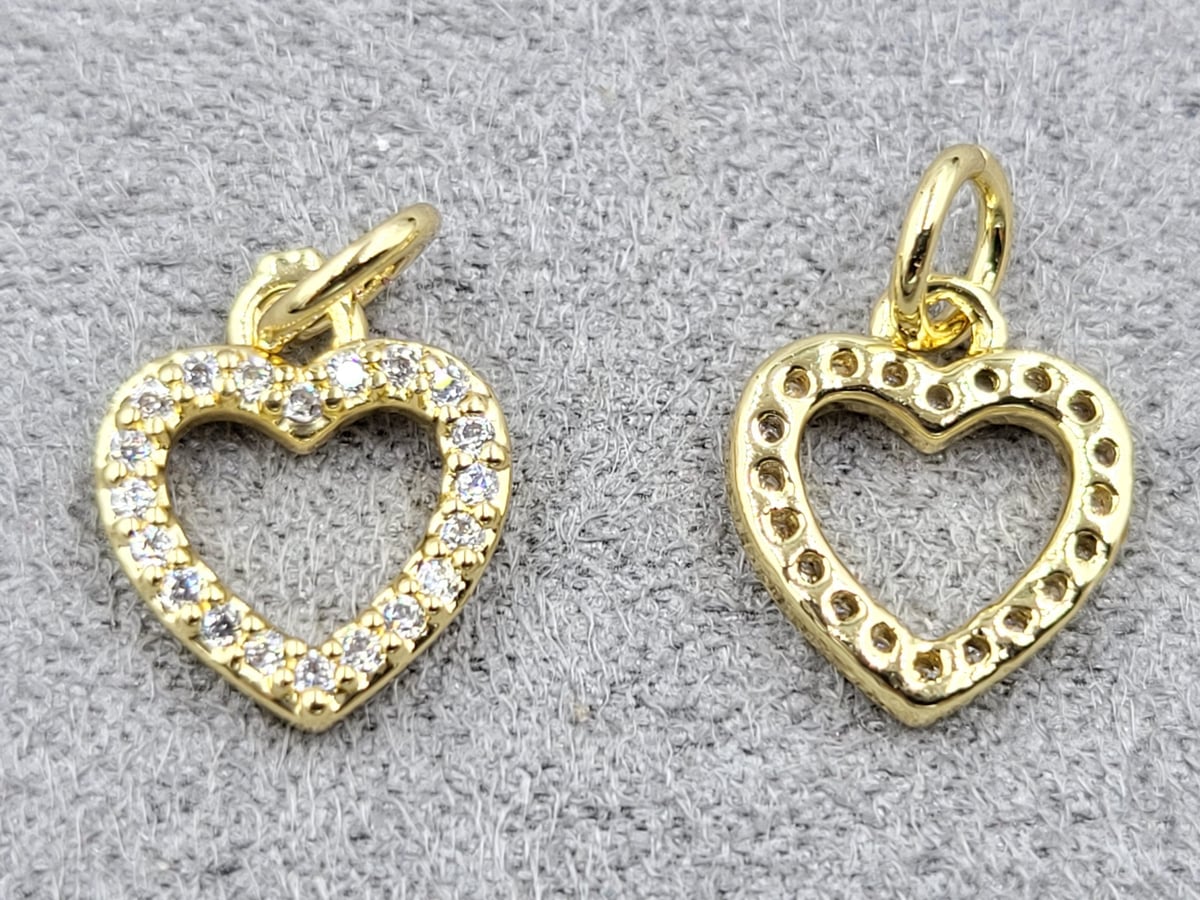 Підвіска 10*13 мм колір лимонне золото (гіпоалергений сплав)