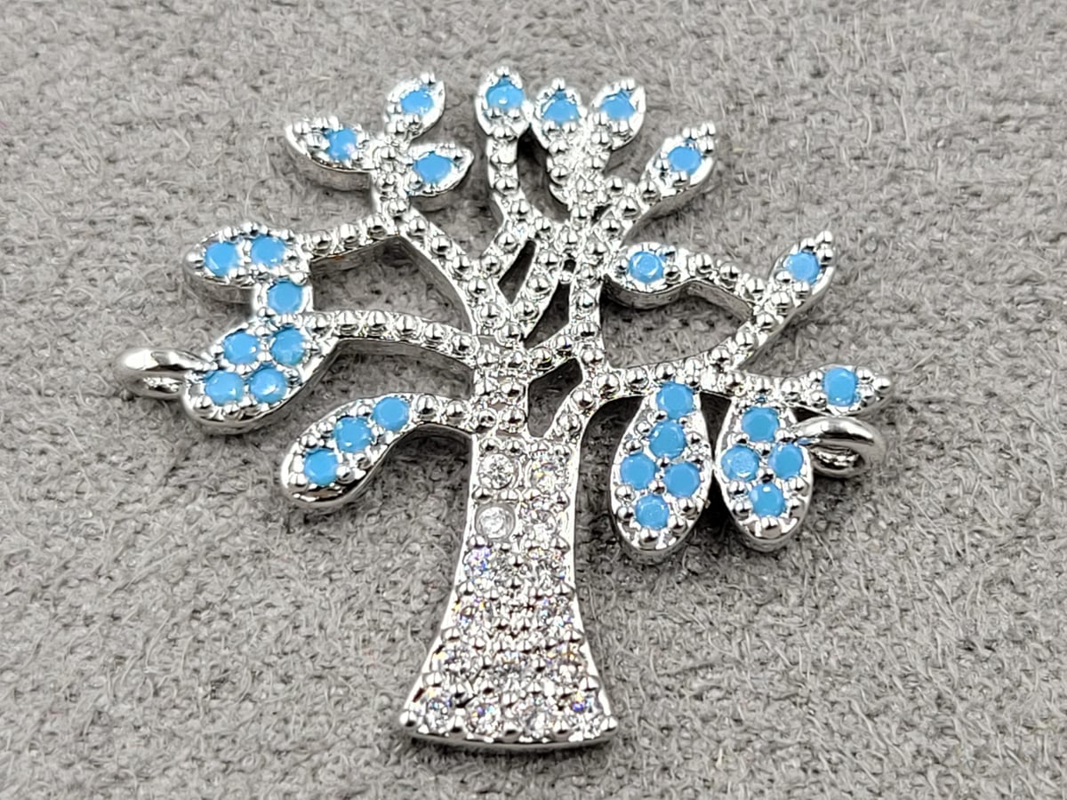 Коннектор 21*23 мм родій (гіпоалергений сплав)