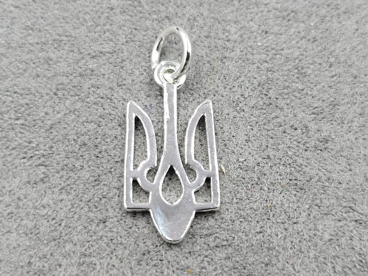 Підвіска 10*20 мм колір срібло (гіпоалергений сплав)