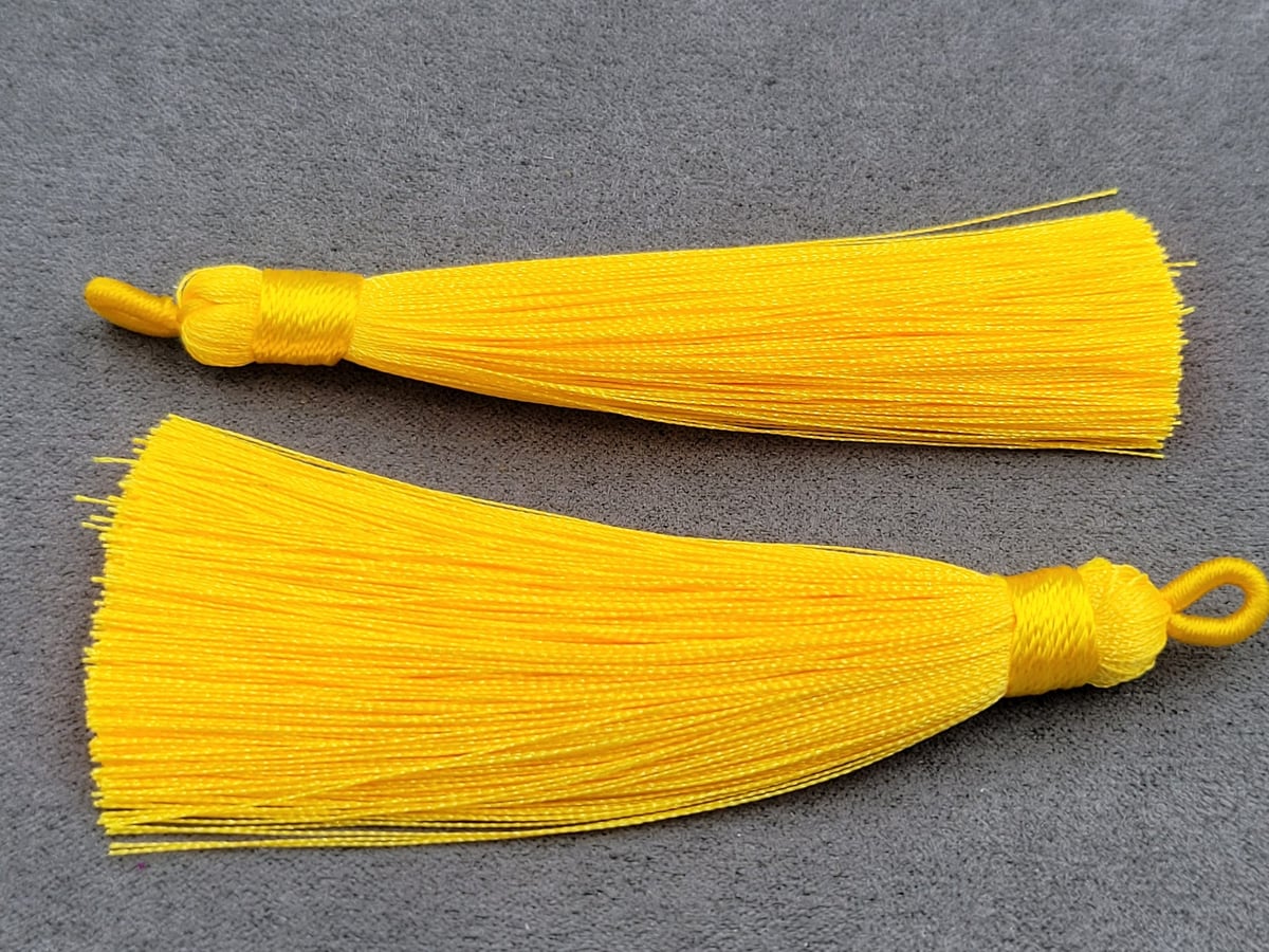 Китиці 9 см 1 пара жовті