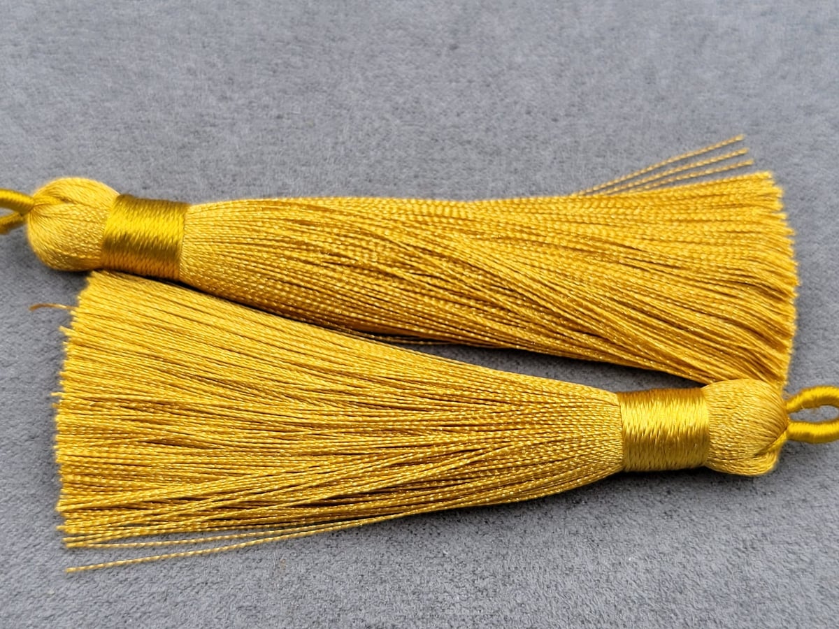 Китиці 9 см 1 пара золоті