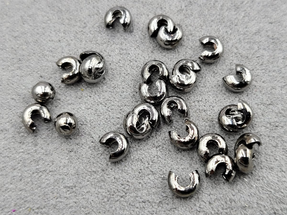 Крімпи 5 мм 100 шт колір чорний