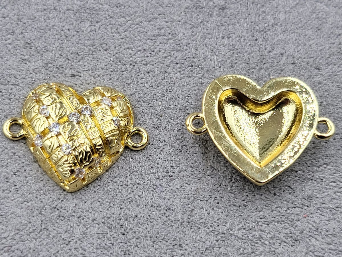 Коннектор 15*19 мм колір лимоне золото (гіпоалергений сплав)