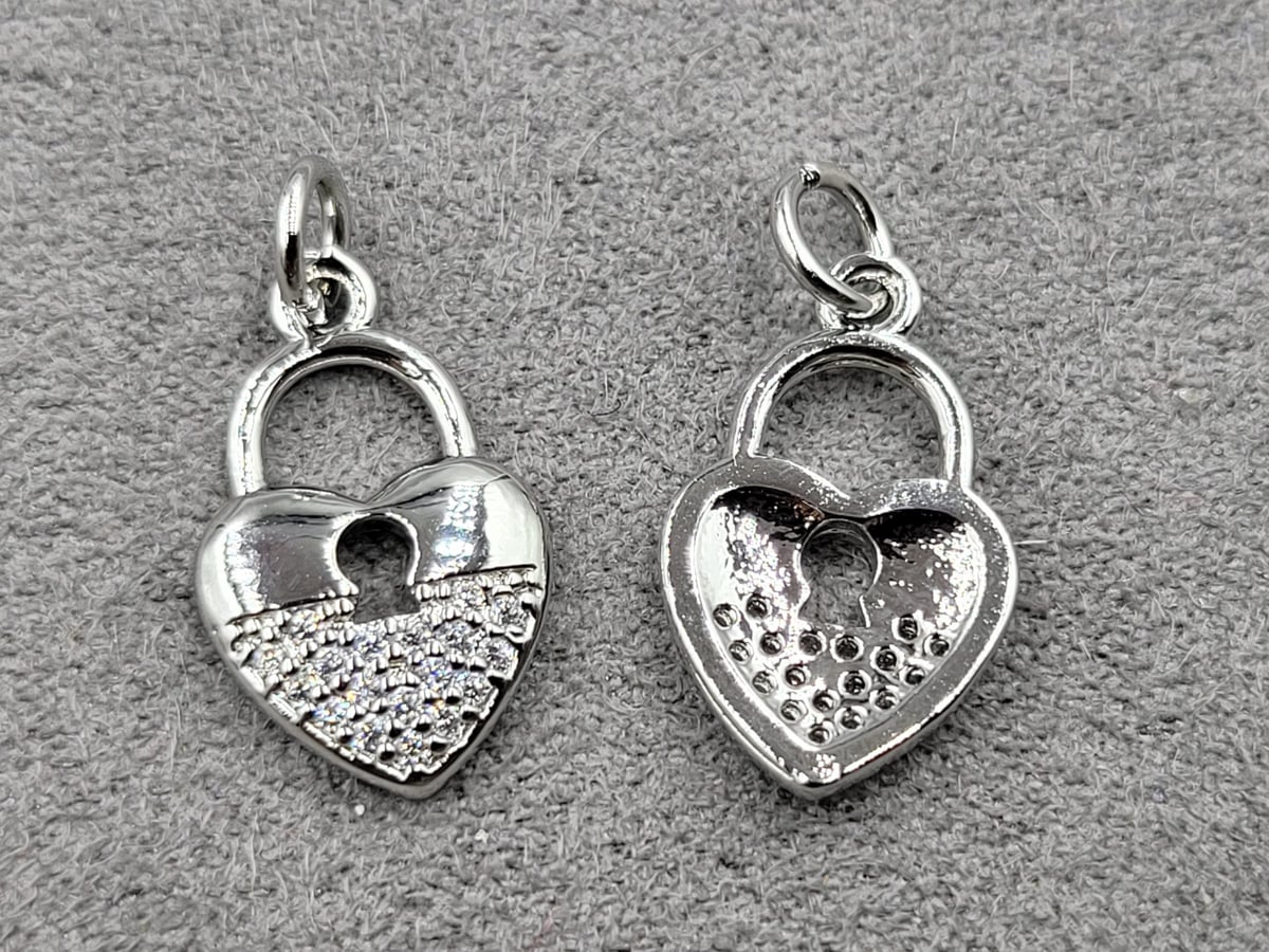 Підвіска 10,7*17 мм родій (гіпоалергений сплав)