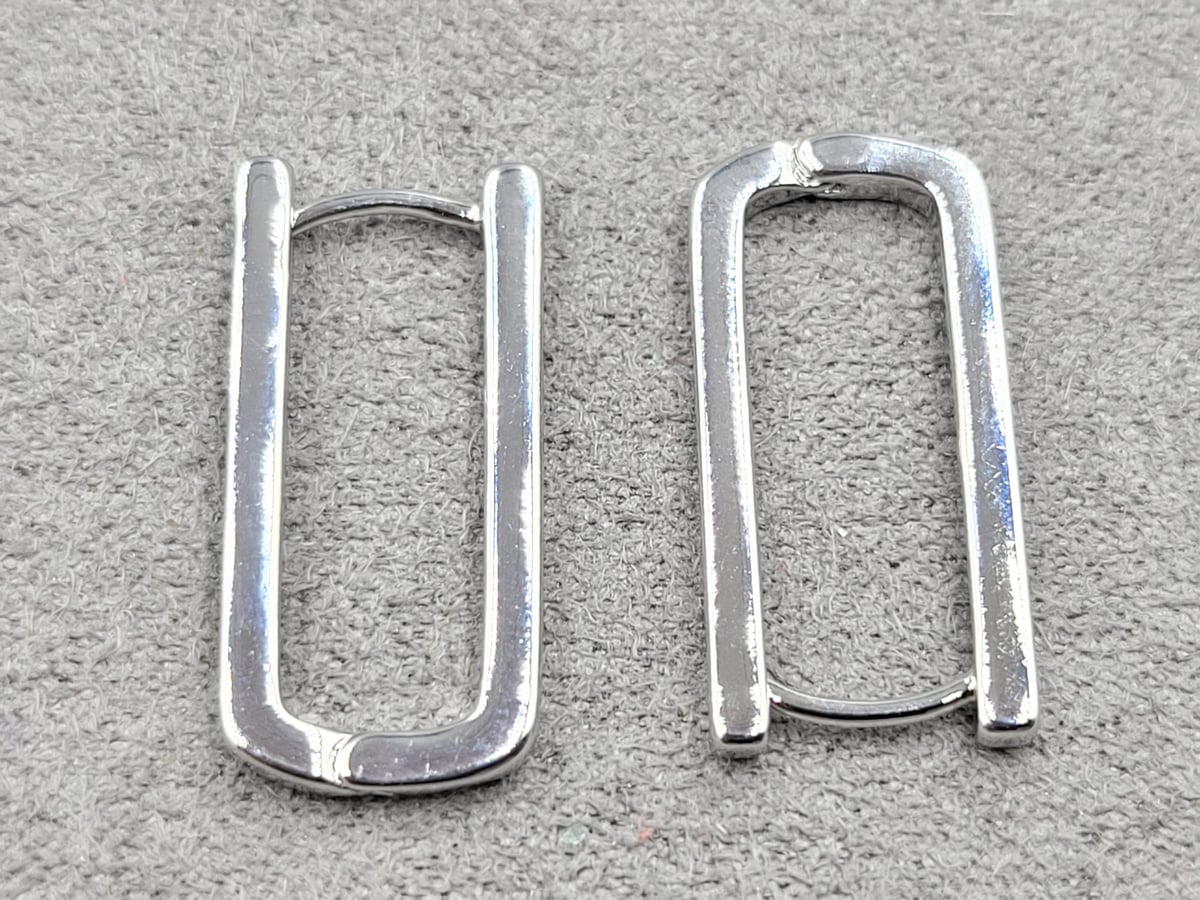 Швенза 10,4*21 мм т. 2 мм родій ( гіпоалергений сплав)