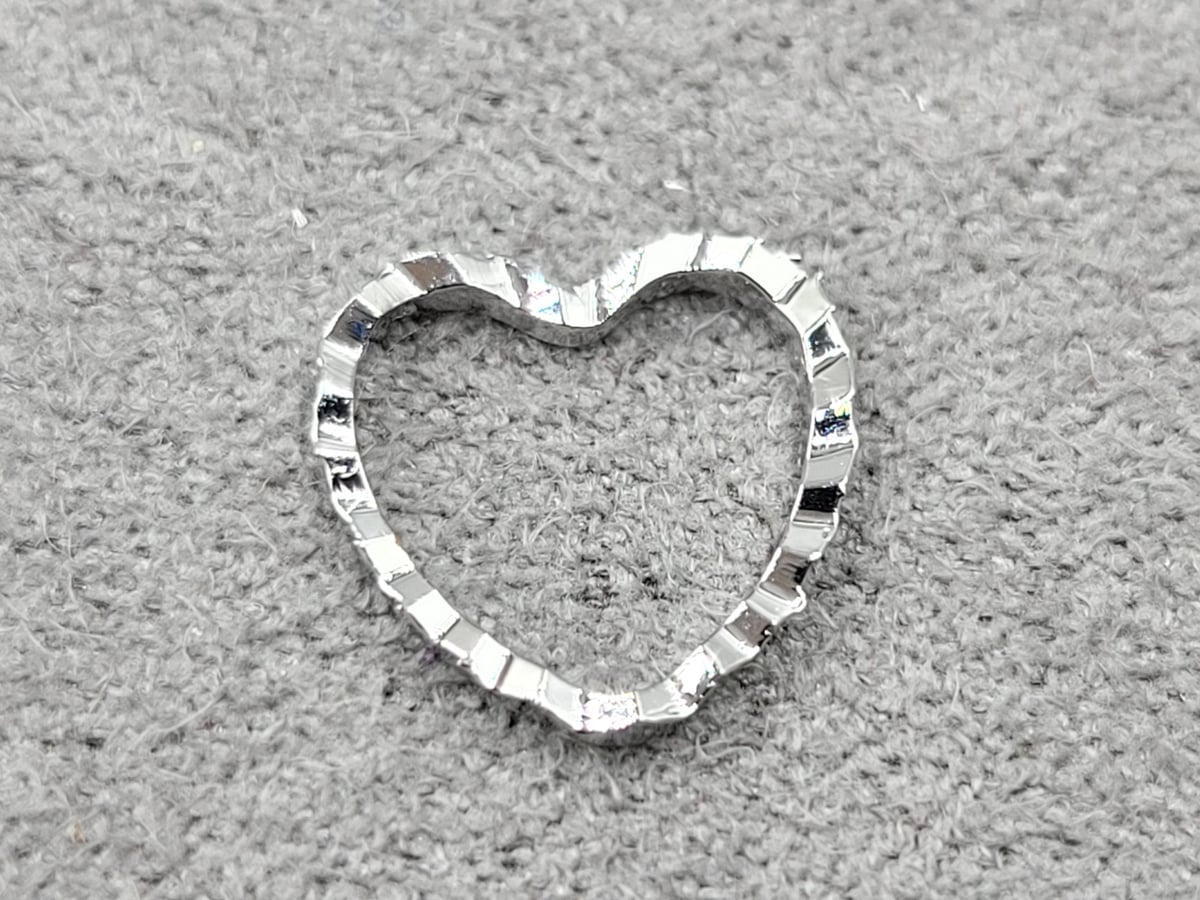 Конектор зірочка 9*10 мм родій (гіпоалергений сплав)