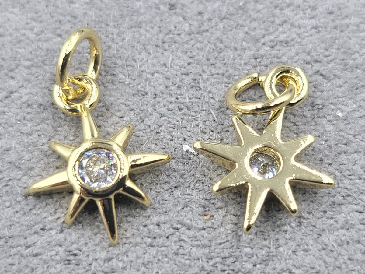 Підвіска 9*12 мм колір лимонне золото (гіпоалергений сплав)