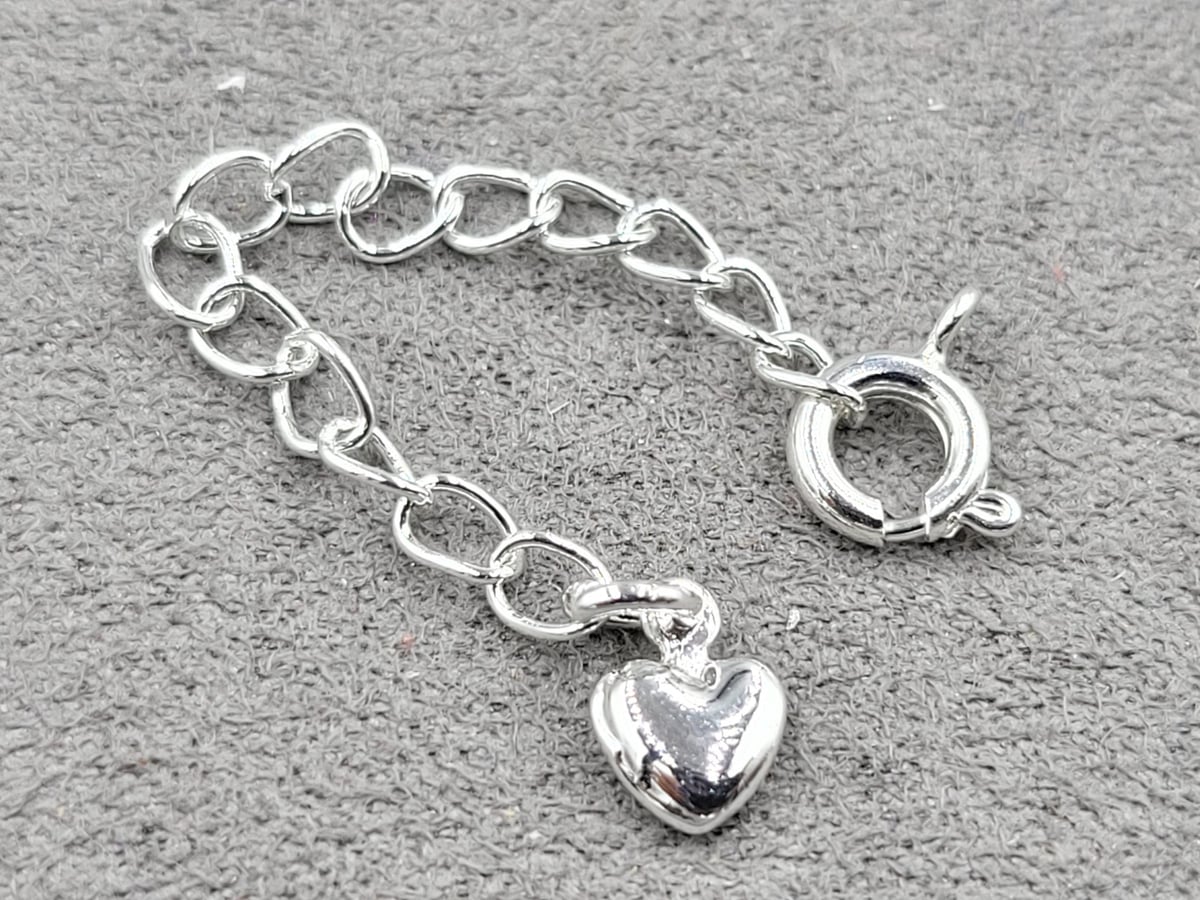 Замок 6 мм колір срібло (гіпоалергенний сплав)