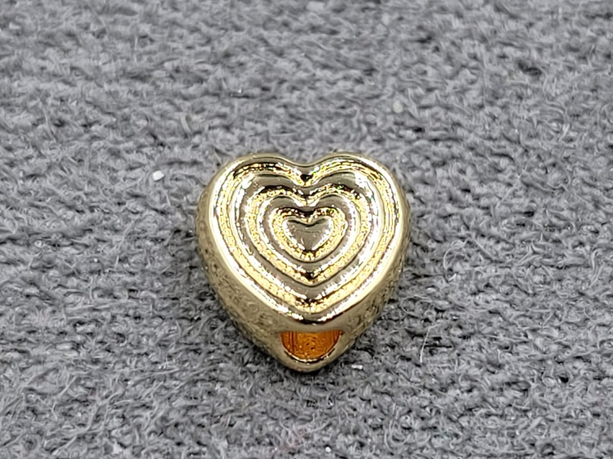 Бусина 6 мм колір золото (гіпоалергений сплав)