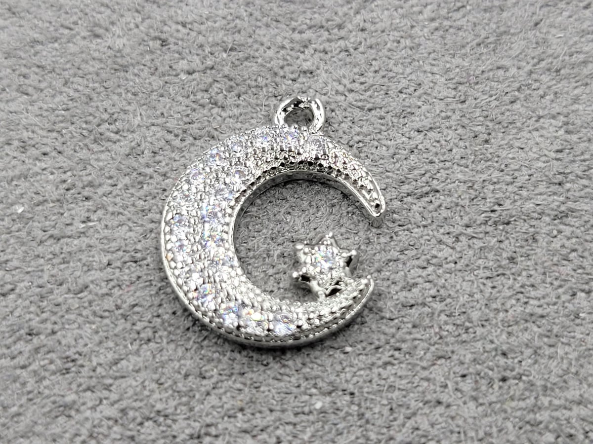 Підвіска 12*14 мм родій (гіпоалергений сплав)