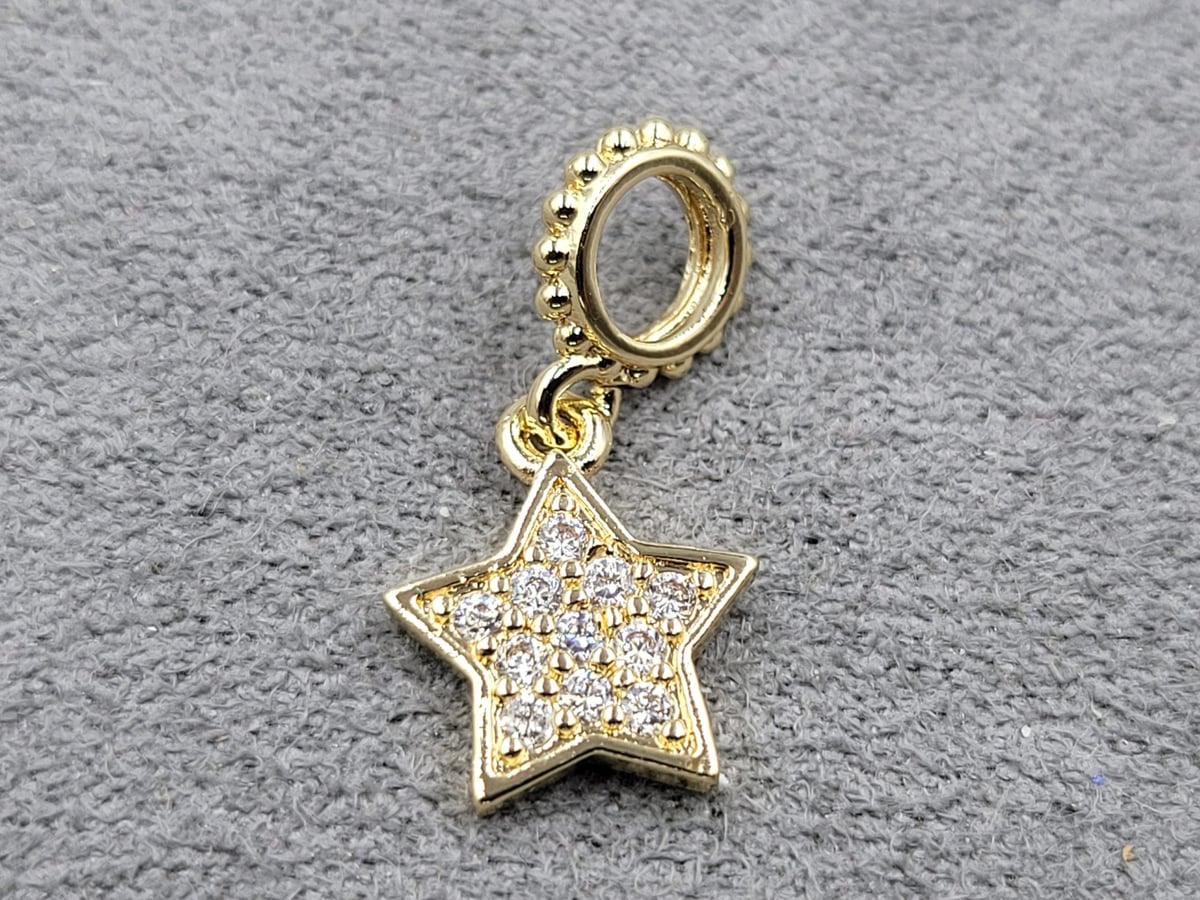 Підвіска 9*19 мм колір золото (гіпоалергений сплав)