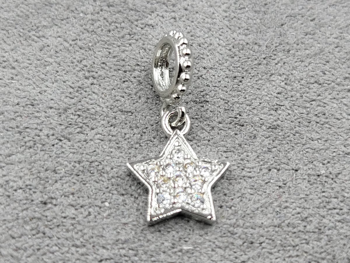 Підвіска 9*19 мм родій (гіпоалергений сплав)