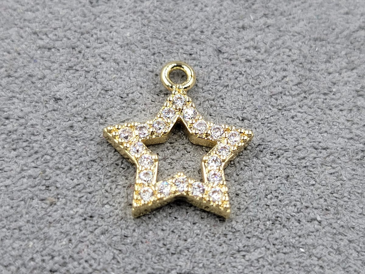 Підвіска 12*13 мм колір золото (гіпоалергений сплав)