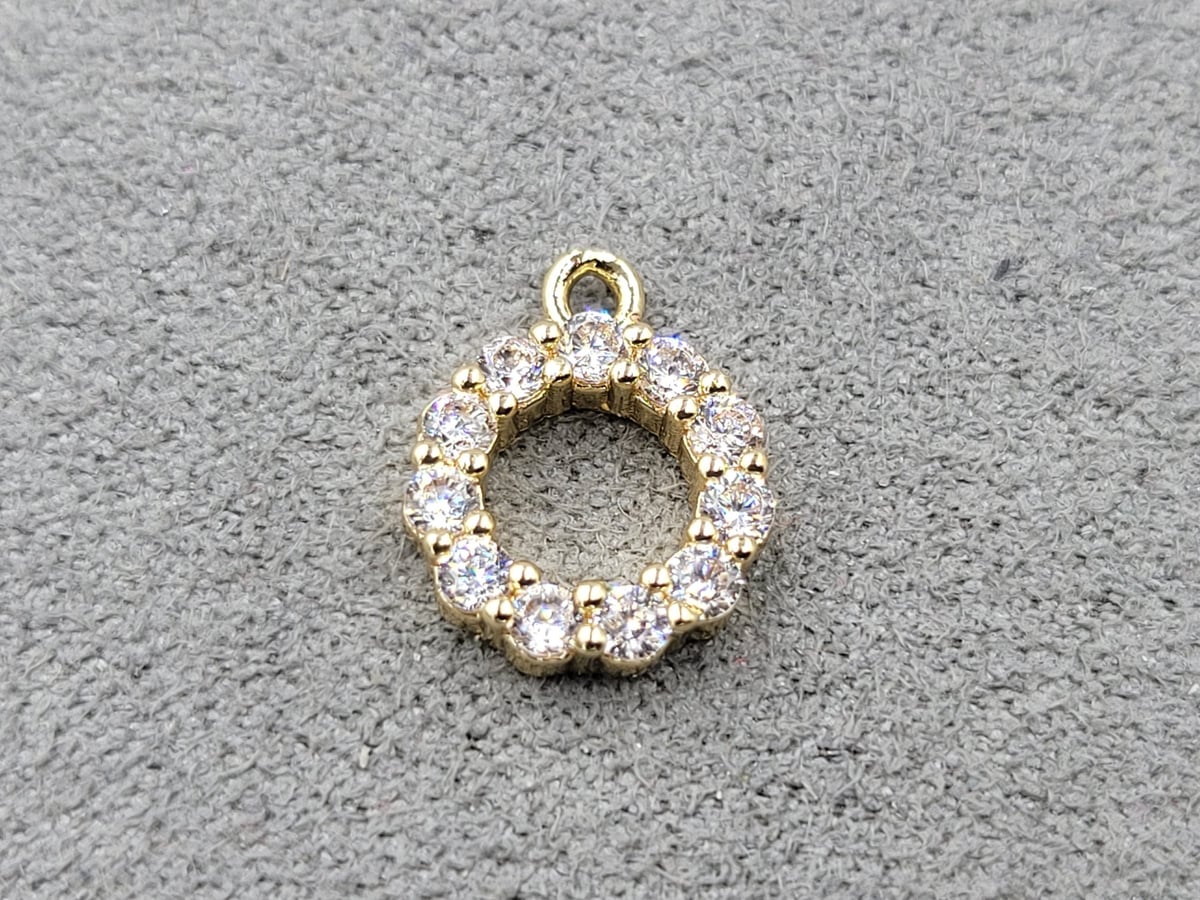 Підвіска 10*12 мм колір золото (гіпоалергений сплав)