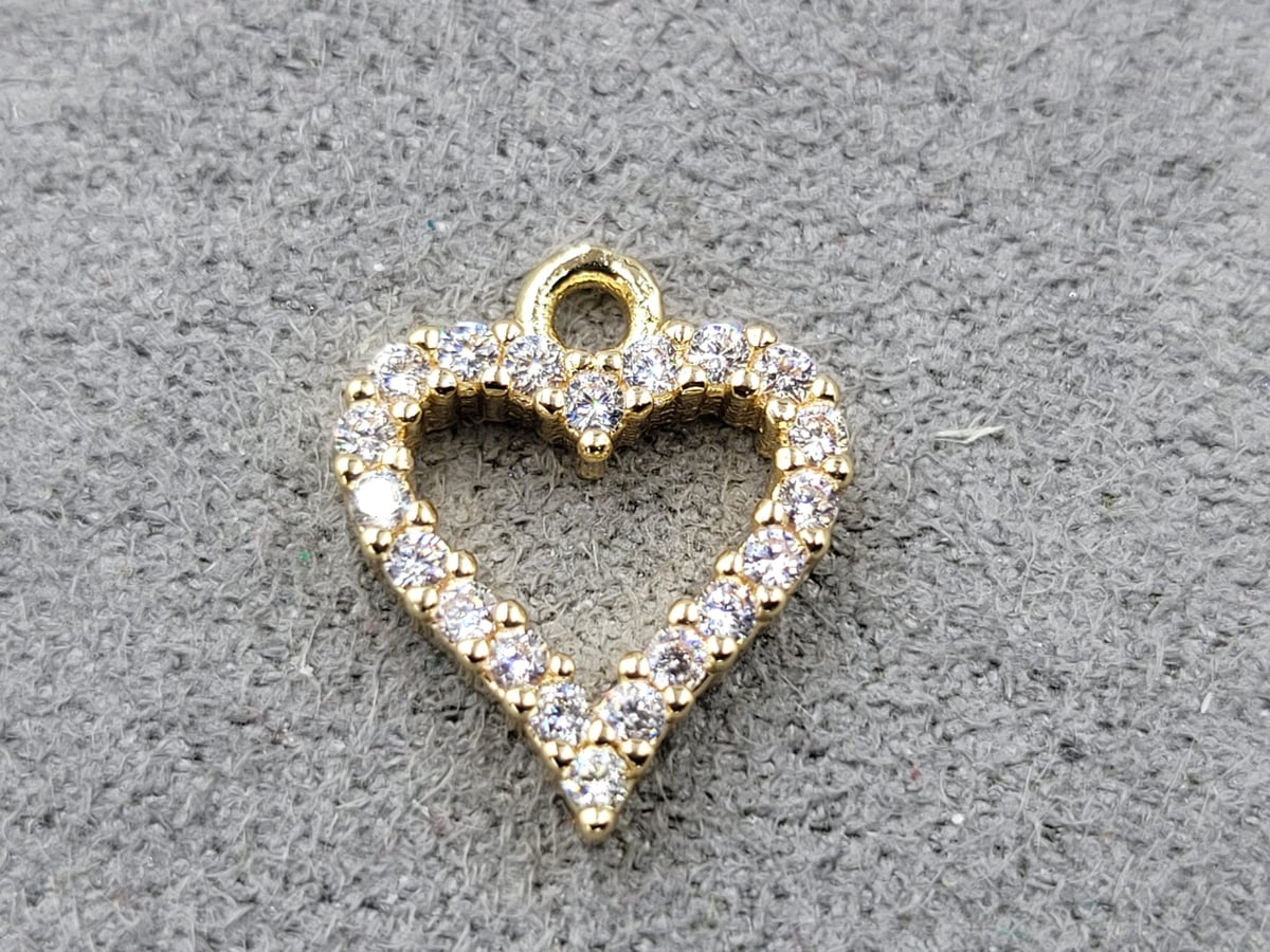 Підвіска 10*12 мм колір золото (гіпоалергений сплав)