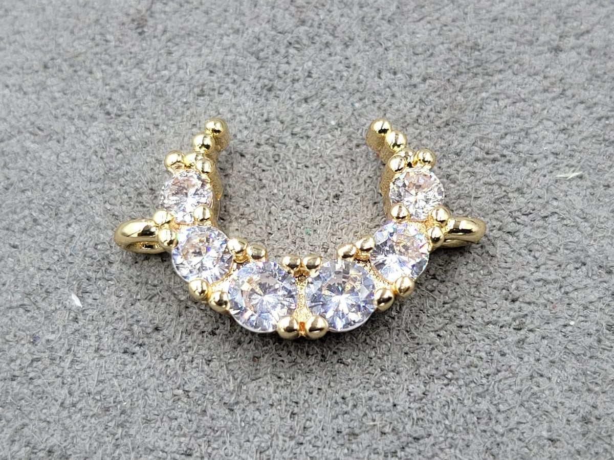 Конектор 12*19 мм колір золото (гипоалергений сплав)