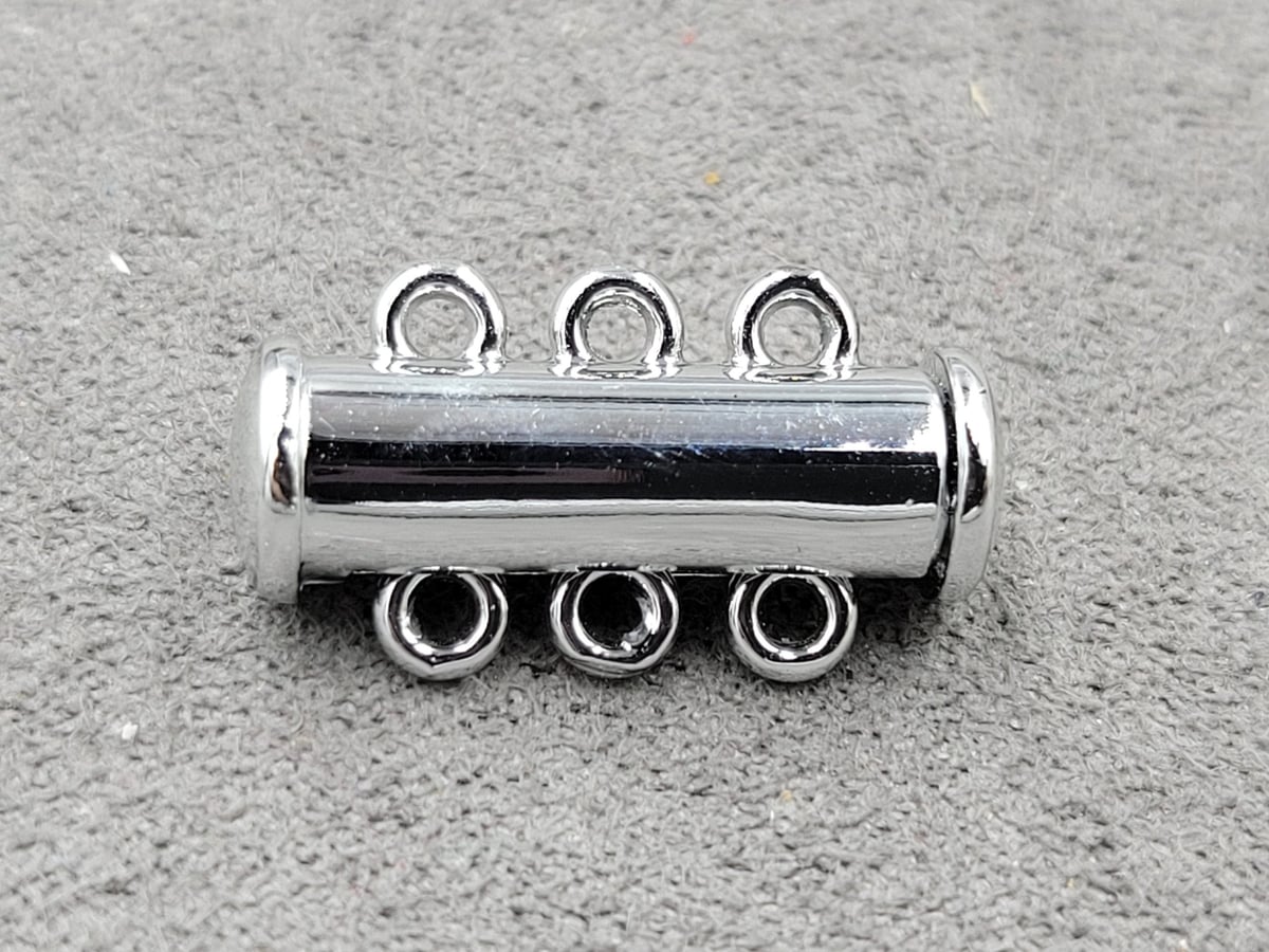 Замок магнітний 6*19 мм на 3 линии колір сталь