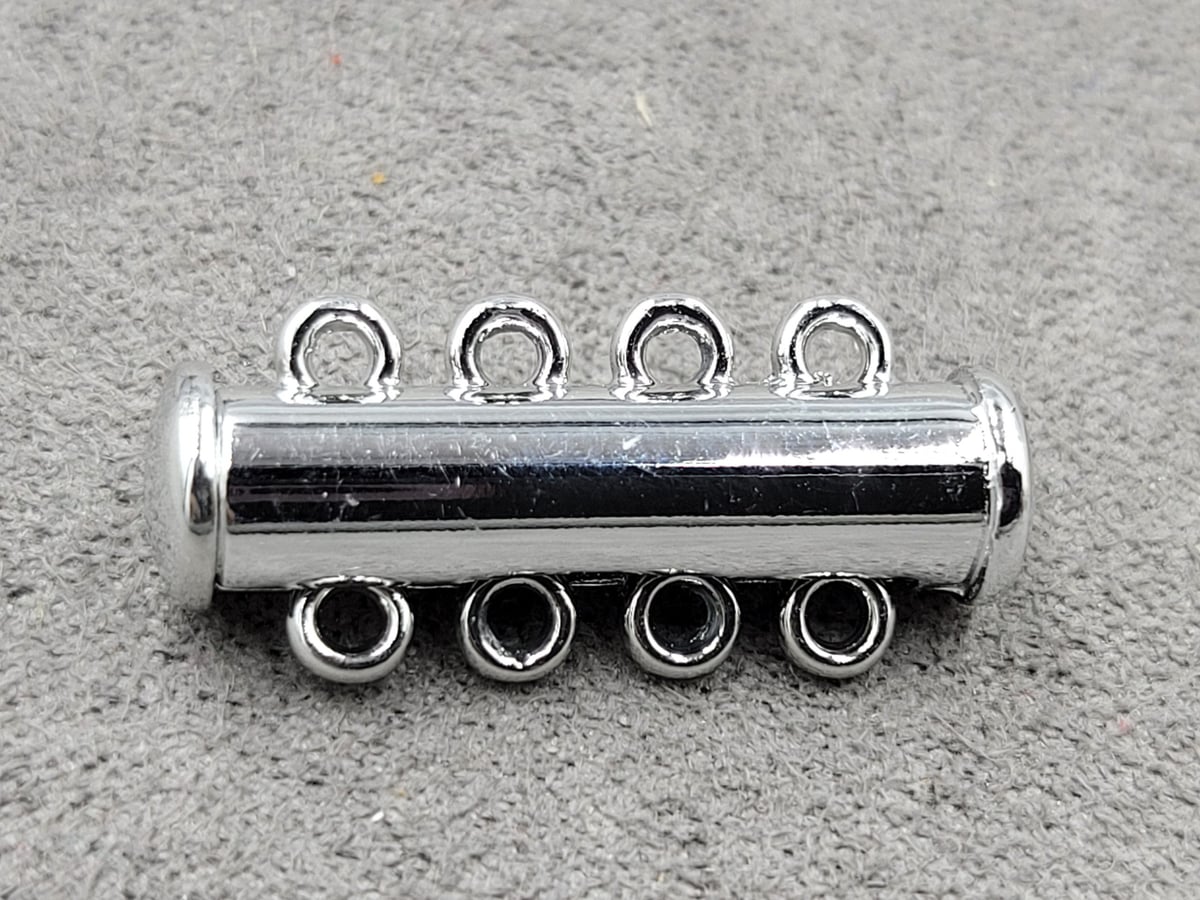 Замок магнітний 6*24 мм на 4 линии колір сталь