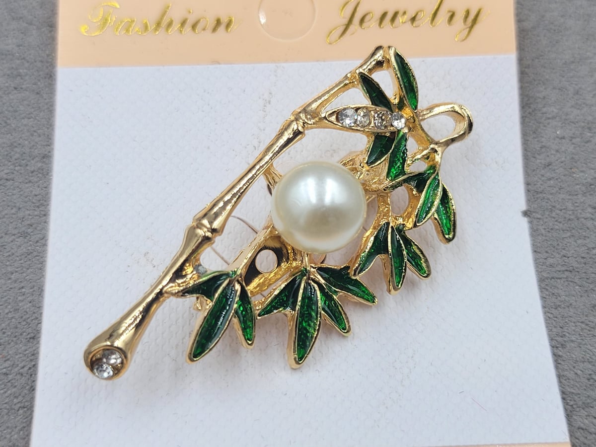 Брошь 5*2,4 см колір золото