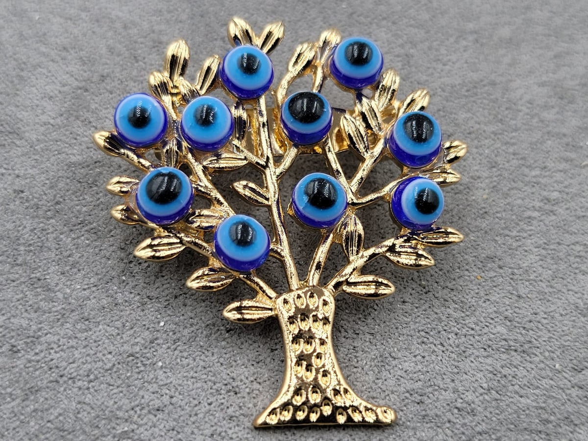 Брошь 3,5*4 см *дерево життя* колір золото