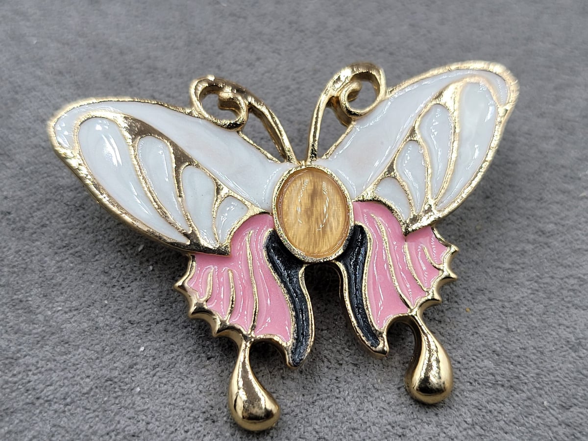 Брошь метелик 3,4*4,7 см емаль