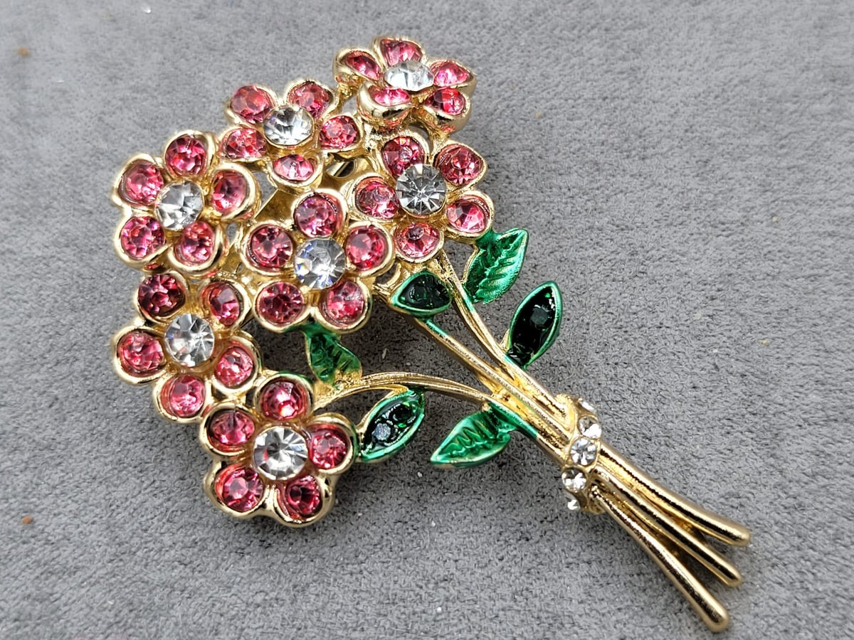 Брошь *букет* 4,2*5,8 см колір золото