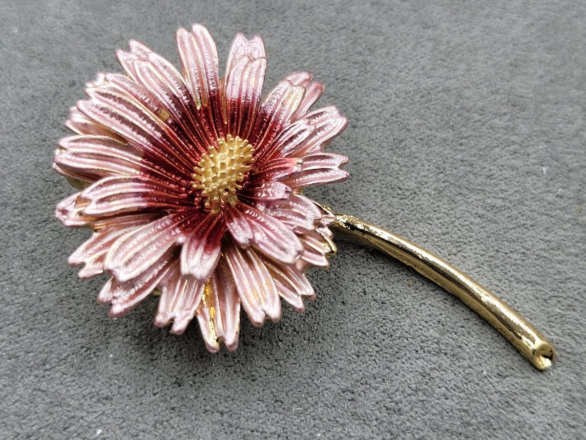 Брошь *астра* 3,3*5,6 см колір золото