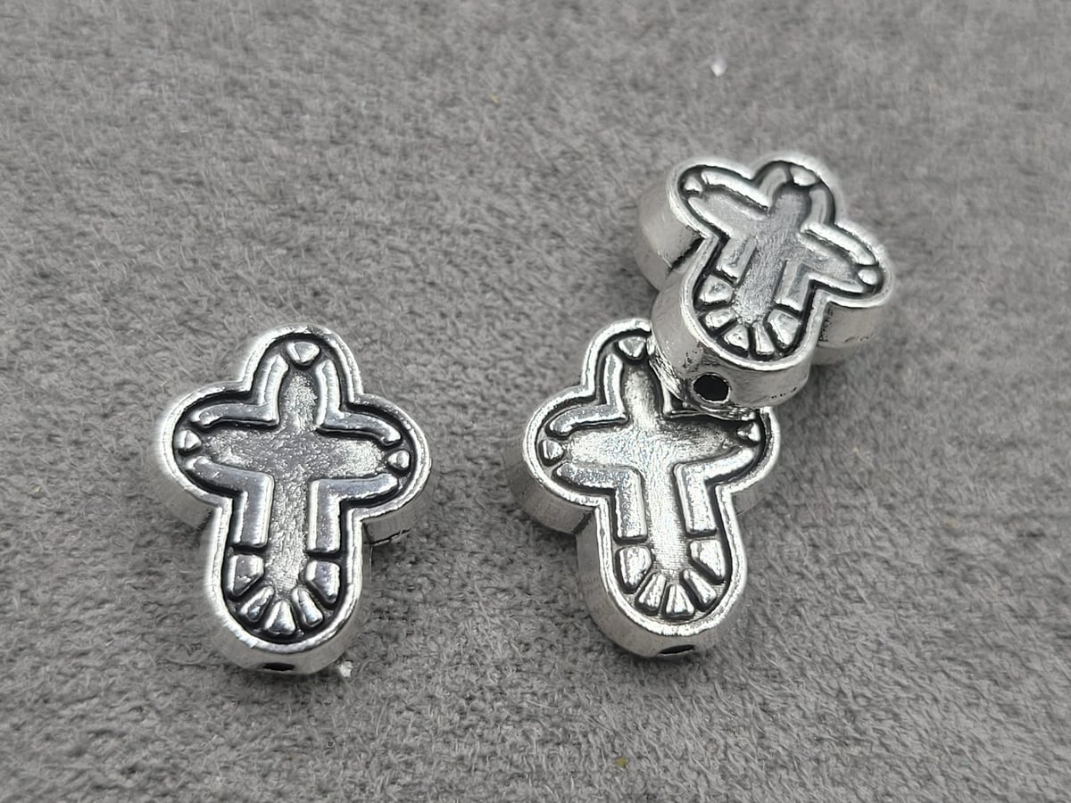 Бусина хрест 11*14 мм 13 шт