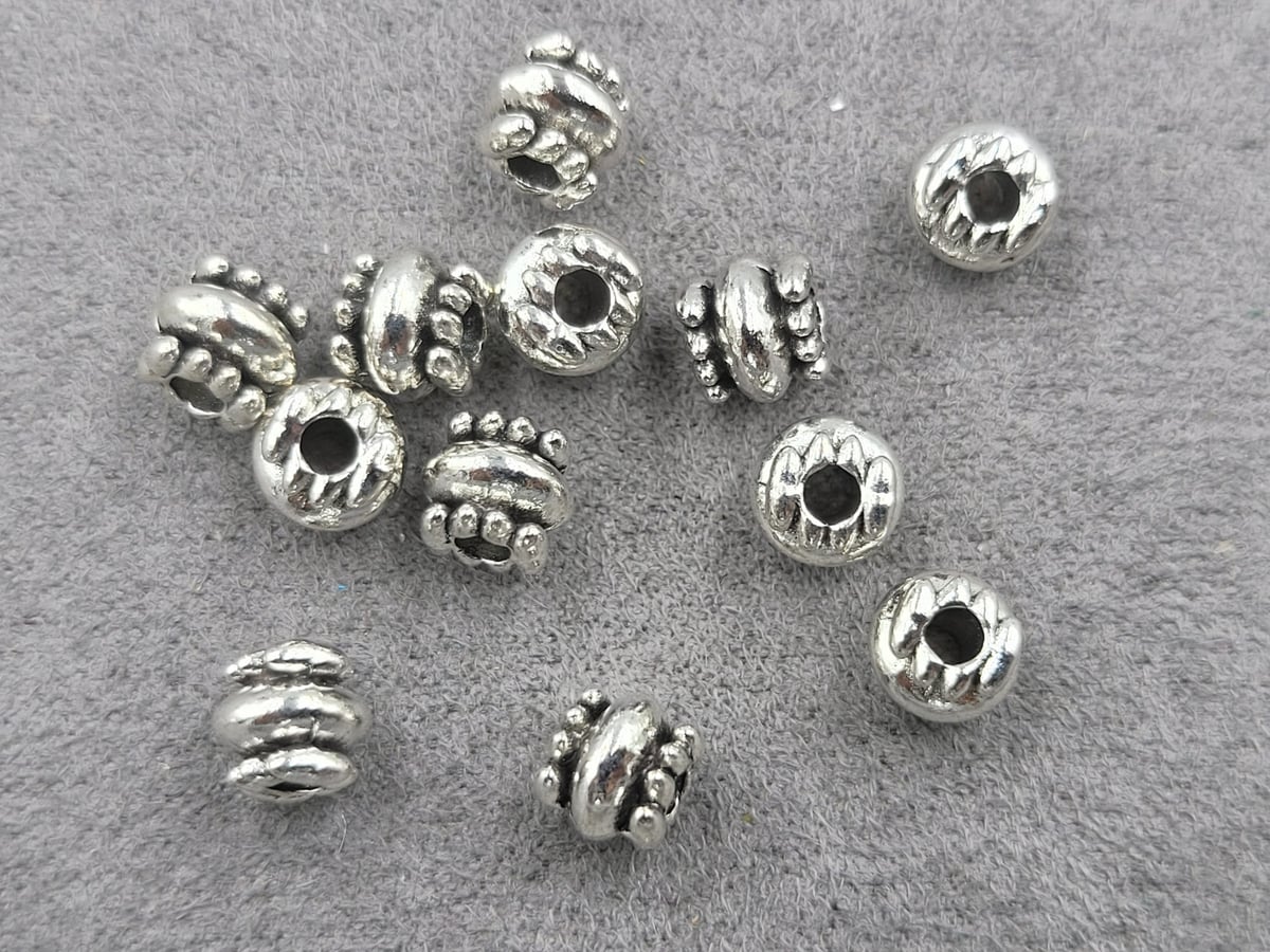 Бусина 6*6,5 мм 40 шт металічна