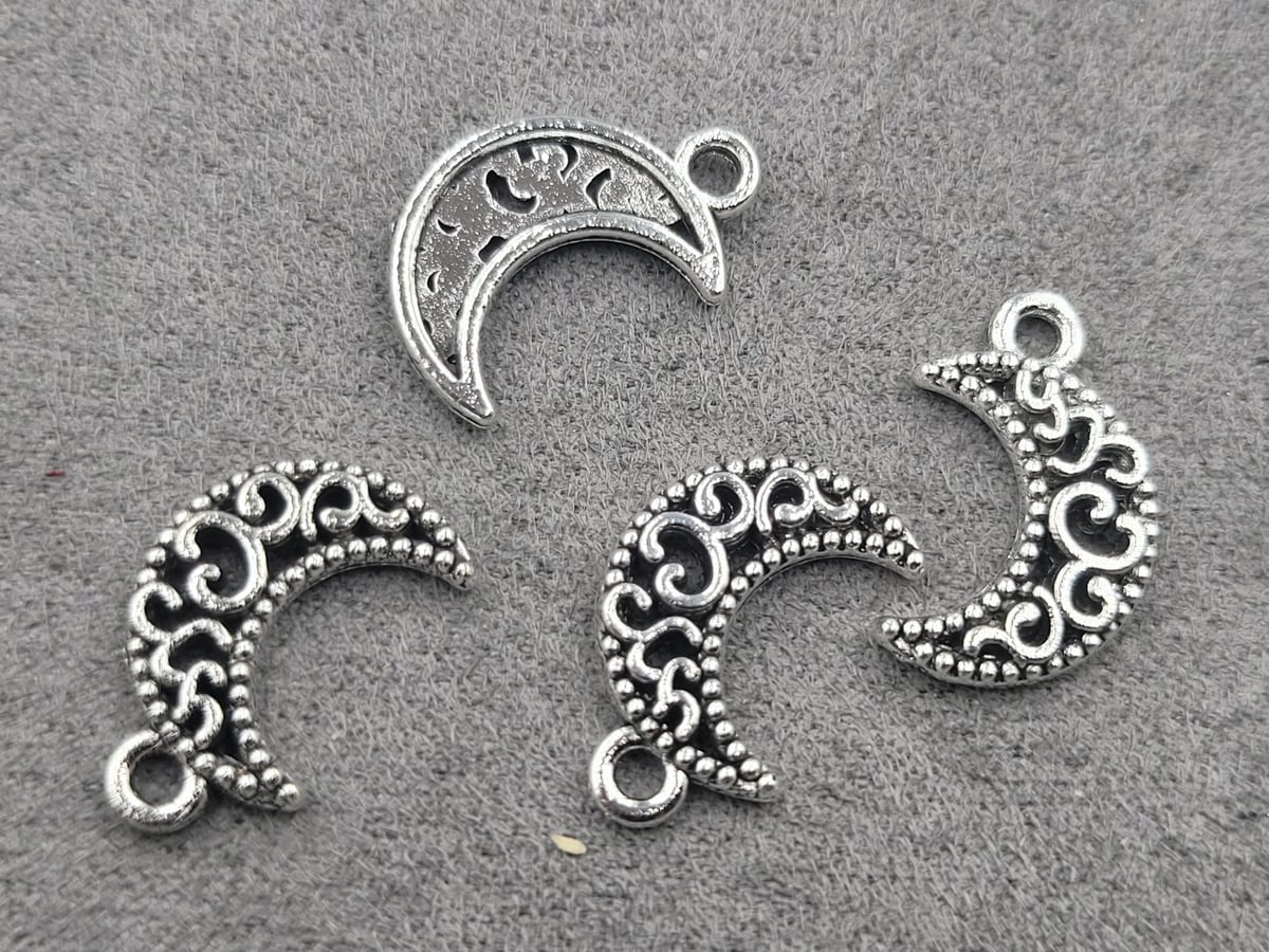 Підвіска полумісяць 18*11 мм 30 шт металічна