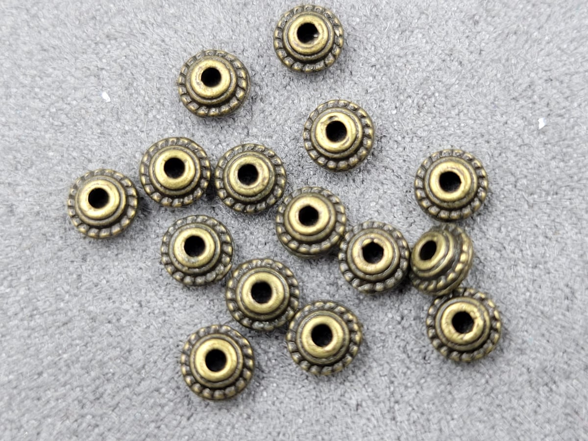 Ронделі 5 мм 115 шт бронза металічні