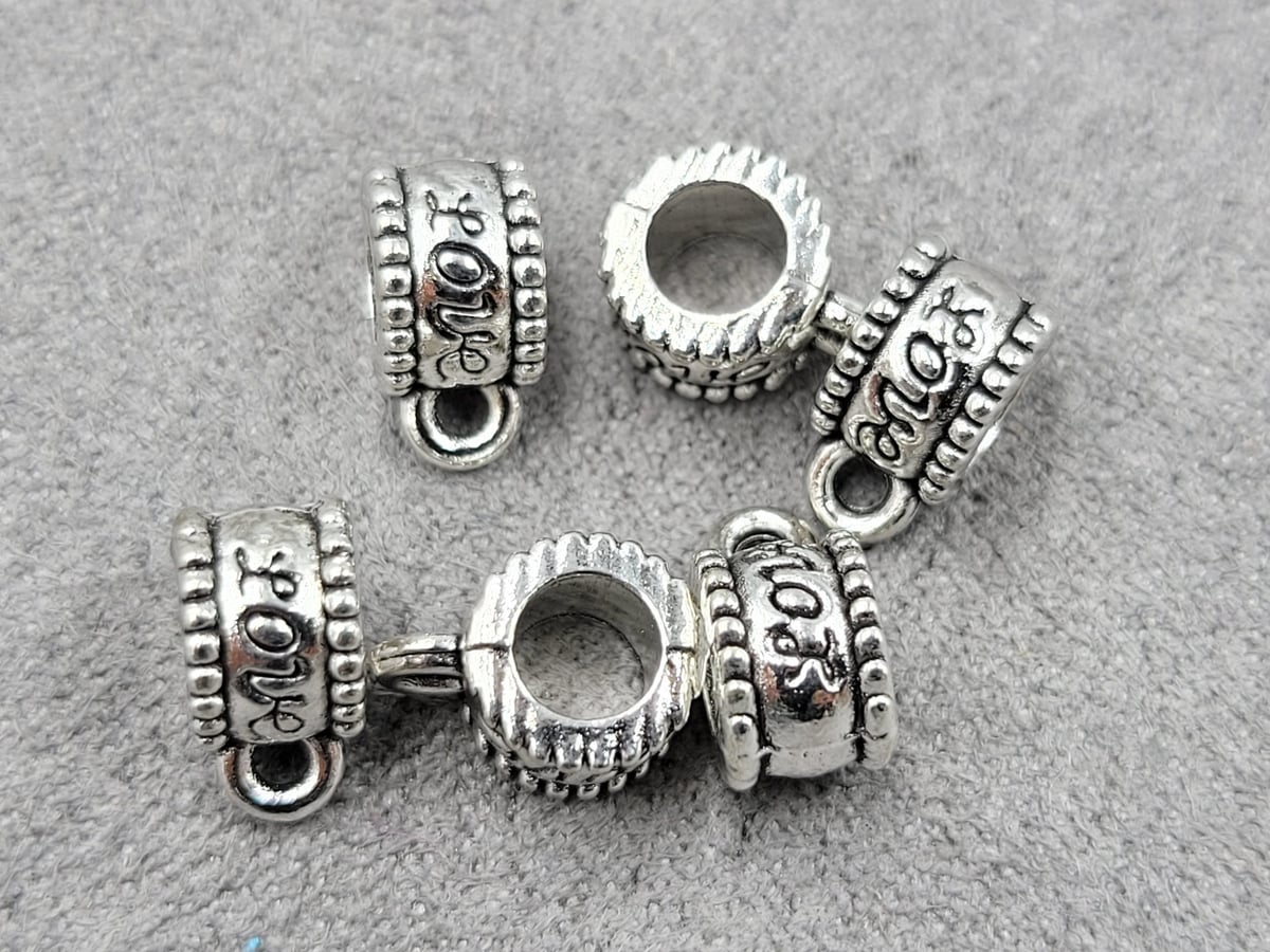 Бейл * Love* 7,6 мм 25 шт металічні